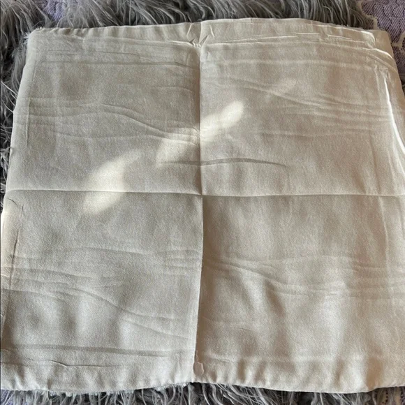 Elegant Pumpkin Cream Accent Pillow Case x2 NWT - Picture 5 of 7